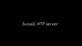 Install ntp server linux