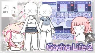 ⋆｡˚Gacha life 2 outfit hacks / ideas !! ⸝⸝₊-⊹