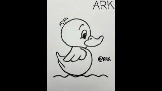 How To Draw A Duck | #Shorts | #ARK | #Youtube