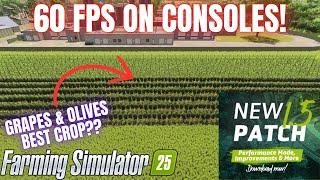 60 FPS ON CONSOLES!! - Update 1.5.0.1 - Farming Simulator 25