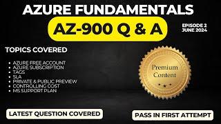 EP-2 || AZ 900 Exam Question 2024 || Azure Fundamentals Dumps 2024