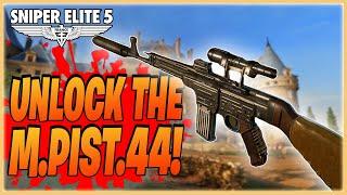 How To Unlock The Machine Pist.44 | Sniper Elite 5 Gameplay Guide - Using Rat Bomb!