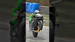 Kawasaki Ninja H2R World’s fastest bike wheelie stunt superfast rider #shorts