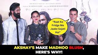 Akshay Kumar’s COMPLIMENTS Madhoo at Kannappa Trailer Launch  Watch Her Reaction! Koimoi