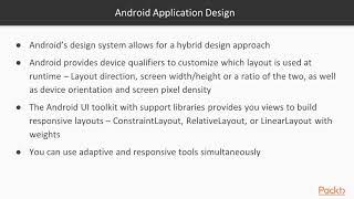 Android App Compatibility: the Complete K-to-P Guide:  Good App Design | packtpub.com