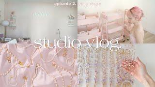 moving into my new studio and making 100+ jewelry orders  studio vlog episode 2, baby steps