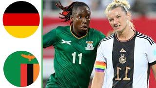 Zambia  vs Germany| Highlights | Women's Friendly 2024