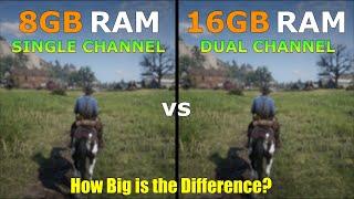 8GB RAM vs 16GB RAM - is 8GB of RAM Enough in 2023? - Test in 11 Games