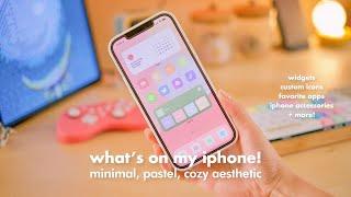 What's On My iPhone | How to Customize Your iOS HomeScreen with Pastel App Icons and Widgets (iOS15)