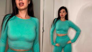 [4K] Transparent Try On Haul | Sport Outfit | Get Ready With Camille (2024)