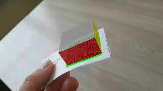 Augmented reality on QR Code business card (OpenCV + ZBar + Optical flow)