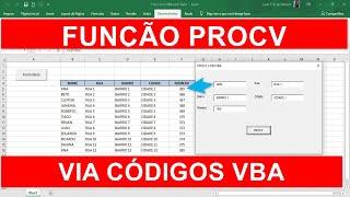 Função PROCV via Códigos Excel VBA
