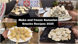 Ramadan Preparation 2025 | Make and freeze Ramadan Recipes | Ifthar special snacks recipes