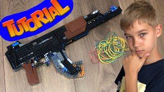 How to make working CS GO lego fully-automatic Kalashnikov assault rifle AK47 tutorial instruction