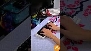 Keycap phối kiểu nào cũng đẹp #akko #keycaps #profile #SAL #whiteonblack #shorts