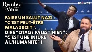 MUSK FAIT UN SALUT NAZI: “C’EST PEUT-ÊTRE MALADROIT”. DIRE “OTAGE” : “C’EST UNE INJURE À L’HUMANITÉ”