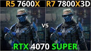 RYZEN 5 7600X vs RYZEN 7 7800X3D | Test in 16 Games | 1080p - 1440p | RTX 4070 SUPER