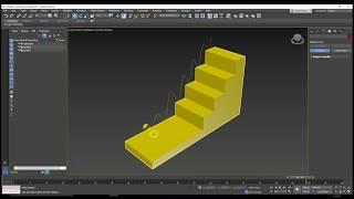 How to create a Smooth Animation of Falling Ball on Stairs 3Ds Max - Step by Step Tutorial