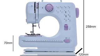 20ble Sewing Machine Mini Electric Household Crafting Mending Overlock 12 Stitches