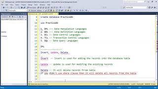 Sql Server Basic Commands