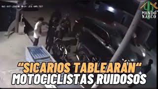 (VIDEO) “Sicarios «Tablearán» a "Motociclistas" Ruidosos” en Culiacán #Sinaloa