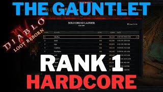 Diablo 4 - The Gauntlet Rank 1 HARDCORE DRUID // Week 1 Season 4