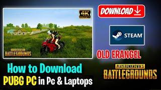 How to download Pubg PC in Laptop | Pubg Pc Free To Play Old Erangel | Pubg Download Steam tutorial