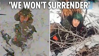 North Korean soldiers killing THEMSELVES to avoid being captured by Ukraine