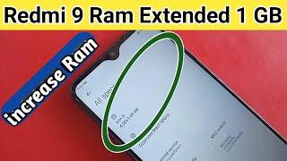 Redmi 9 Extended Ram // how to Ram expansion in redmi 9 phone