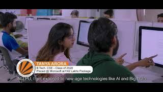 LPU Placements | Tanya Arora | Placed in Microsoft | 42 LPA