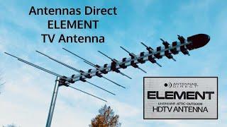 Antennas Direct ELEMENT High VHF UHF OTA TV Antenna for Channels 7-36