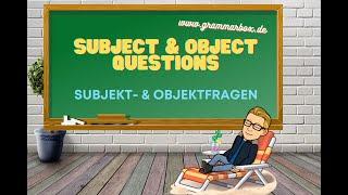 GRAMMARBOX: Subjekt & Objektfragen | subject & object questions (no hand)