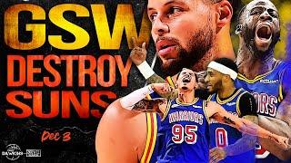 Steph x Warriors Put On a SHOW vs Suns, END Their 18 Game Win Streak  | Dec 3, 2021 | FreeDawkins