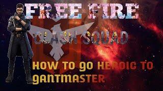 free fire clash squad heroic to Gantmaster star | game play #sjlegend#sj#free fire #gantmastertricks