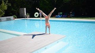 Gymnastics at the Pool