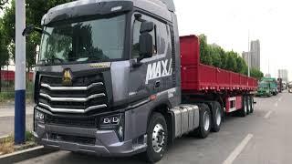 Sinotruk Howo Max truck head and 3 axle cargo semitrailer