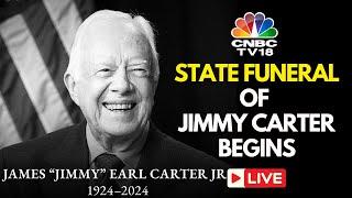 LIVE: Funeral Procession For Former President Jimmy Carter in Washington D.C | U.S. Capitol | N18G