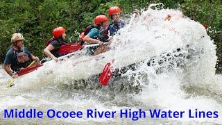 High Water Commercial Rafting Lines on the Middle Ocoee River 2,800 cfs with River Guide Fast Fred