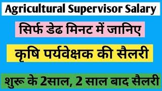 Agricultural Supervisor Salary in Rajasthan  | rsmssb agriculture supervisor salary