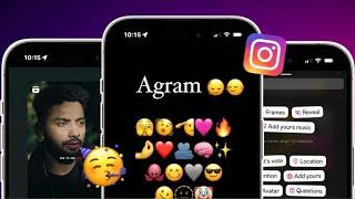 New iOS Instagram On Android | iOS 17.4 Emojis + Share Reel like iPhone | Agram V1 ‍↔️