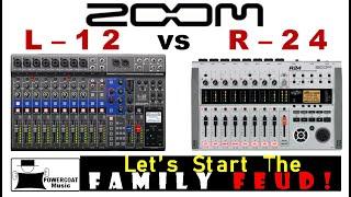 ZOOM LiveTrak L-12 vs ZOOM R-24