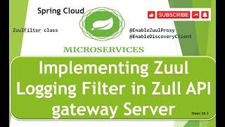 Step 28.2 :  Implementing Zuul Logging Filter in Netfix  Zull API gateway Server