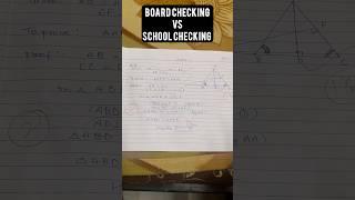 Board Exam Copy Checking Vs School Exam Copy Checking #shorts #exam #exams #cbsecopychecking