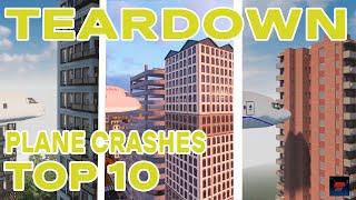Top 10 Most Exciting Plane Crashes | TEARDOWN