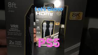 GE 8k HDMI cable best with PS5. #twitch #gamingchannel #streamer #pro #youtubegaming #shorts #PS5