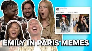 The Cast Of Emily In Paris React to Emily in Paris Memes | Meme, Myself and I