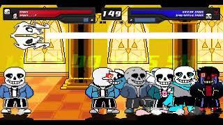 Mugen Battle Sans, Sans...?, Swap Sans & Horror Sans VS Error Sans, Fell Sans, Killer Sans & Sanesss