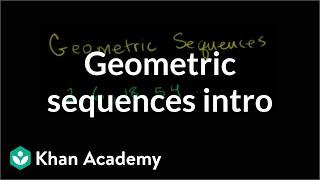 Introduction to geometric sequences | Sequences, series and induction | Precalculus | Khan Academy