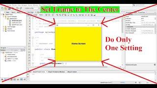 How to Display JFrame to center of a Screen JAVA Swing NetBeans #shorts