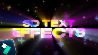 INSANE 3D GLOW TEXT Effects | Filmora 12 Tutorial